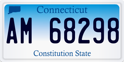 CT license plate AM68298