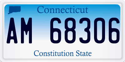 CT license plate AM68306