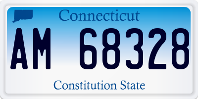 CT license plate AM68328