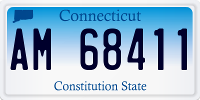 CT license plate AM68411