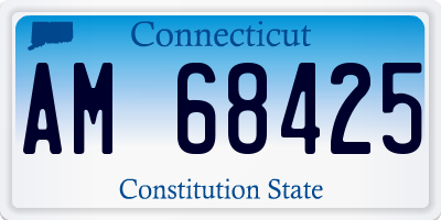 CT license plate AM68425