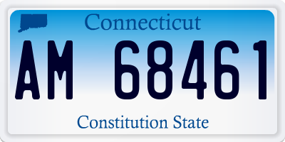 CT license plate AM68461