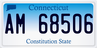 CT license plate AM68506