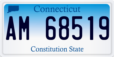 CT license plate AM68519