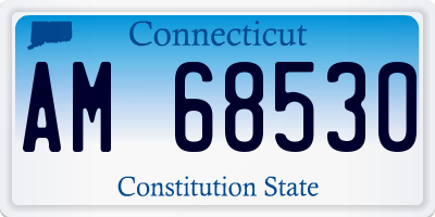 CT license plate AM68530