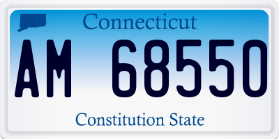 CT license plate AM68550