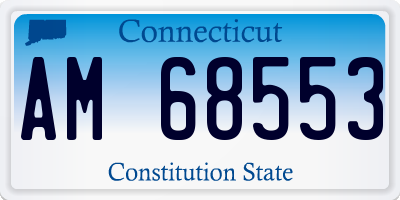 CT license plate AM68553