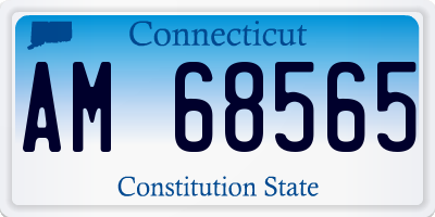 CT license plate AM68565