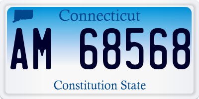 CT license plate AM68568