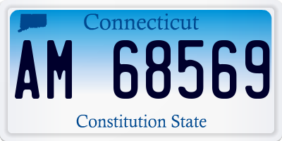 CT license plate AM68569
