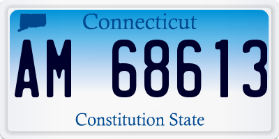 CT license plate AM68613