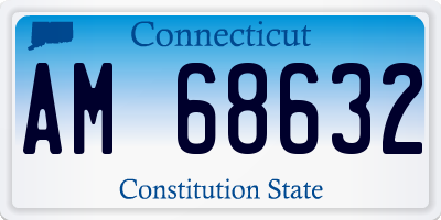 CT license plate AM68632