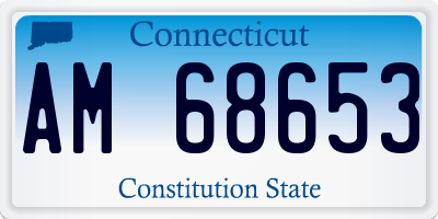 CT license plate AM68653