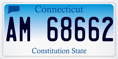 CT license plate AM68662