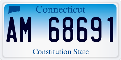 CT license plate AM68691