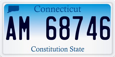 CT license plate AM68746