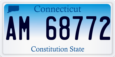 CT license plate AM68772