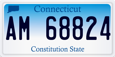 CT license plate AM68824