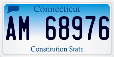 CT license plate AM68976