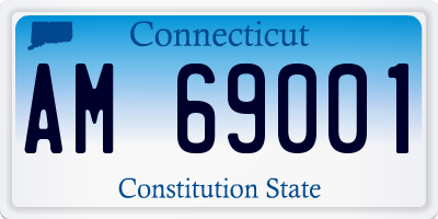 CT license plate AM69001