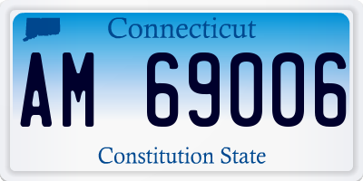 CT license plate AM69006