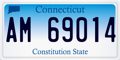 CT license plate AM69014