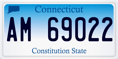 CT license plate AM69022