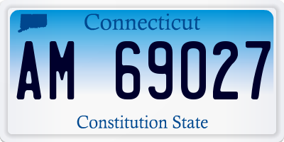 CT license plate AM69027