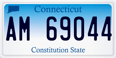 CT license plate AM69044