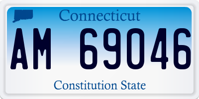 CT license plate AM69046