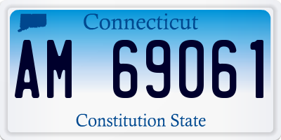 CT license plate AM69061