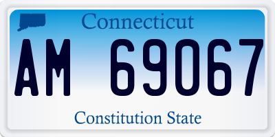 CT license plate AM69067