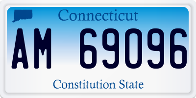 CT license plate AM69096