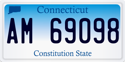 CT license plate AM69098