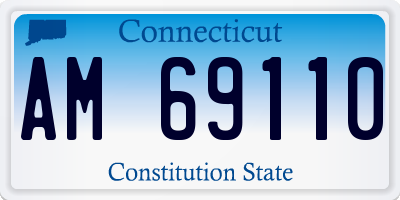 CT license plate AM69110