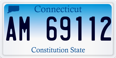 CT license plate AM69112