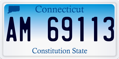 CT license plate AM69113