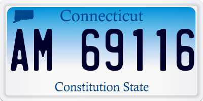 CT license plate AM69116