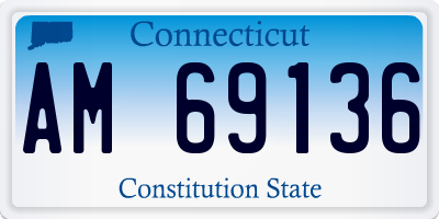 CT license plate AM69136