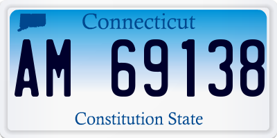 CT license plate AM69138