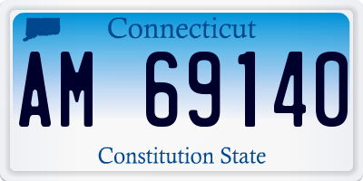 CT license plate AM69140