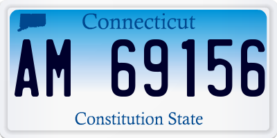 CT license plate AM69156