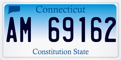 CT license plate AM69162