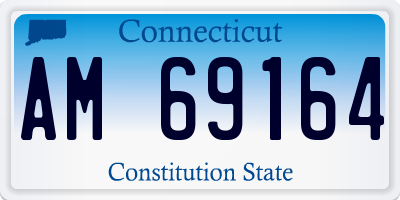 CT license plate AM69164