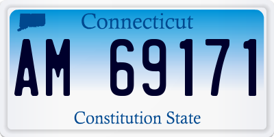 CT license plate AM69171
