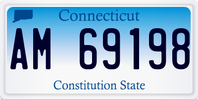 CT license plate AM69198