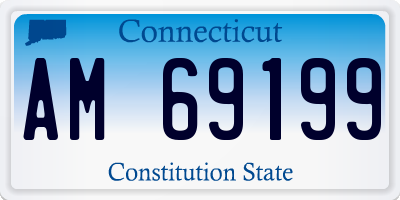 CT license plate AM69199