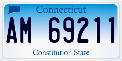 CT license plate AM69211