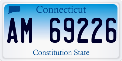 CT license plate AM69226