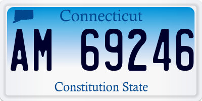 CT license plate AM69246